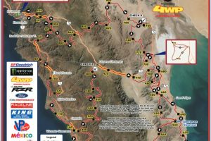 Este será el mapa de la carrera off road Score Baja 1000 edición 2020